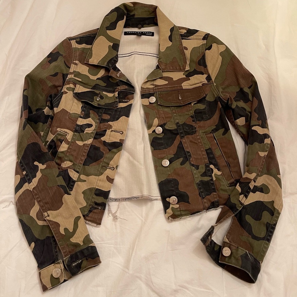 Veronica Beard Camo Denim jacket